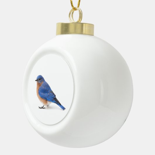 Blauwvogel Keramische Bal Ornament (Rechts)