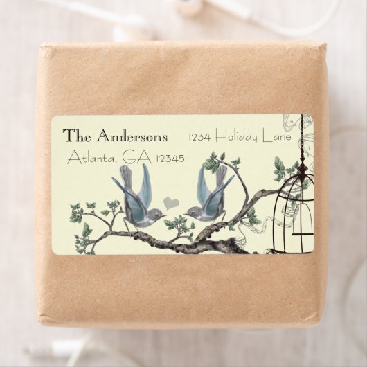  blauwvogel-labels etiket (Insitu)