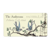  blauwvogel-labels etiket (Voorkant)