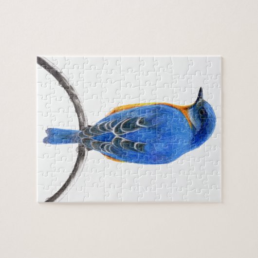 Blauwvogel Legpuzzel (Horizontaal)