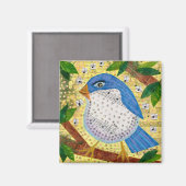 Blauwvogel Magneet (Voorkant / Achterkant)