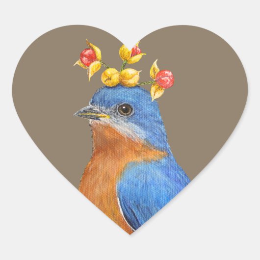 Blauwvogel met bitterzoete stickers (Voorkant)