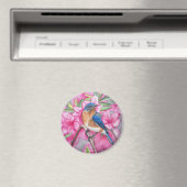 Blauwvogel Onder de Azalea’s MAGNEET (Insitu (Vaatwasser))