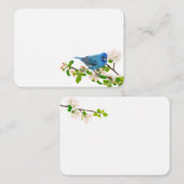 Blauwvogel op Apple Branch Notitiekaartje (Voorkant / Achterkant)