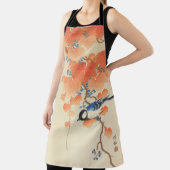 Blauwvogel op een Paulownia-boom Schort (Insitu)