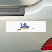 Blauwvogel op vertakking gericht bumpersticker (Op auto)