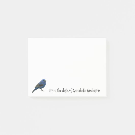 Blauwvogel personaliseert Post-it notities Post-it® Notes (Voorkant)