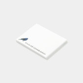 Blauwvogel personaliseert Post-it notities Post-it® Notes (Schuin)