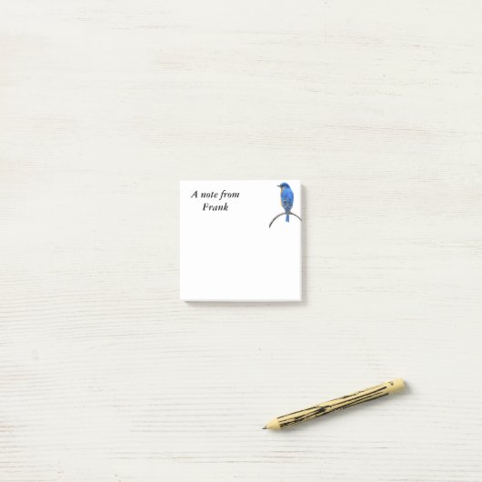 Blauwvogel Post-it® Notes (Op bureau)