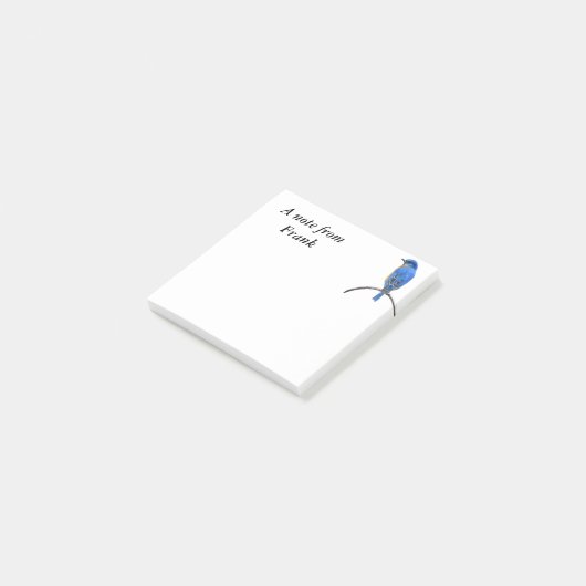 Blauwvogel Post-it® Notes (Schuin)