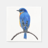 Blauwvogel Servet (Voorkant)