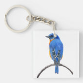 Blauwvogel Sleutelhanger (Voorkant)