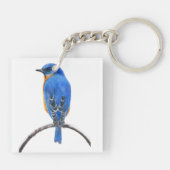 Blauwvogel Sleutelhanger (Achterkant)