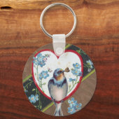 blauwvogel sleutelhanger (Voorkant)
