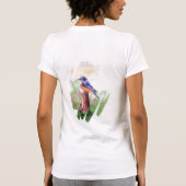 Blauwvogel Song Splash Ladie's shirt (Achterkant)