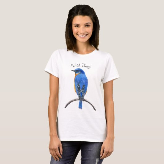 Blauwvogel T-shirt (Voorkant volledig)