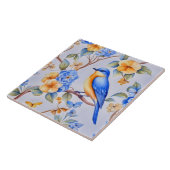 Blauwvogel Tegeltje (Zijkant)