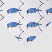 Blauwvogel Tissuepapier (Detail)