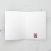 Blauwvogel tussen de Azaleas WENSKAART Kaart (Binnen)