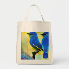 Blauwvogel van de Canvas tas van Geluk