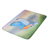 Blauwvogel van geluk Bath Mat (Gekanteld)
