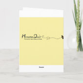 Blauwvogel van geluk feestdagen kaart (Achterkant)