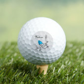 Blauwvogel van geluk golfballen