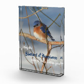 Blauwvogel van geluk Inspirerend Fotoblokken (Rechts)