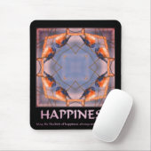 Blauwvogel van geluk Inspirerend Muismat (Met muis)