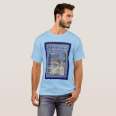 Blauwvogel van geluk Inspirerend T-shirt (Voorkant volledig)