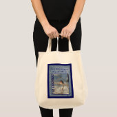 Blauwvogel van geluk Inspirerend Tote Bag (Voorkant (product))