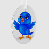 Blauwvogel van geluk Jaar rond decor Ornament (voorkant)