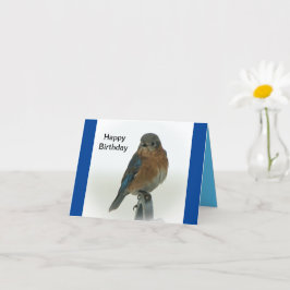 Blauwvogel van geluk kaart