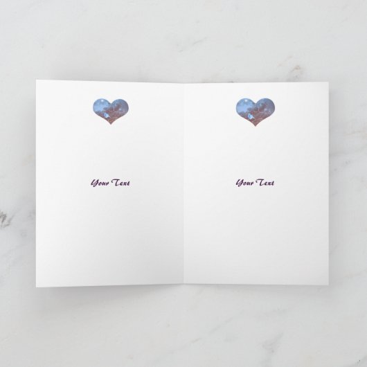 Blauwvogel van geluk kaart (Binnen)