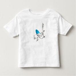 Blauwvogel van geluk kinder shirts