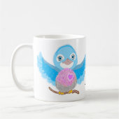 Blauwvogel van geluk koffiemok (Links)