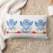 Blauwvogel van geluk kussen (Deken)