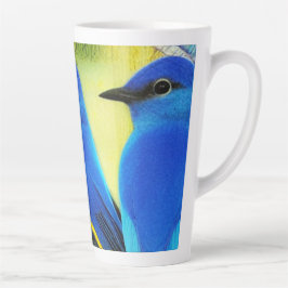 Blauwvogel van geluk Latte Mok