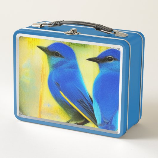 Blauwvogel van geluk Lunch Box (Voorkant)