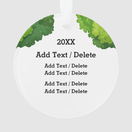 Blauwvogel van geluk ornament (achterkant)