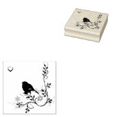 Blauwvogel van geluk rubberstempel (Gestempeld)