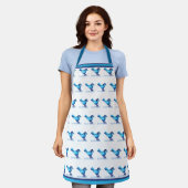 Blauwvogel van geluk schort (Gedragen)