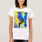 Blauwvogel van geluk T-Shirt (Voorkant)