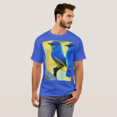 Blauwvogel van geluk T-Shirt (Voorkant volledig)