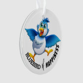 Blauwvogel van geluk - Zie Achterversiering Ornament (voorkant)