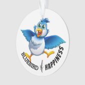 Blauwvogel van geluk - Zie Achterversiering Ornament (voorkant)