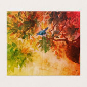 Blauwvogel van Gelukskaart Kaart (Buitenkant ongevouwen)