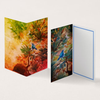 Blauwvogel van Gelukskaart Kaart