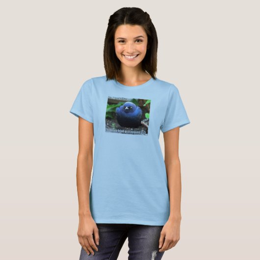 Blauwvogel van ongelukkigheid t-shirt (Voorkant volledig)