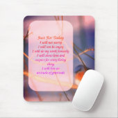 Blauwvogel voor vandaag Inspirerend Muismat (Met muis)